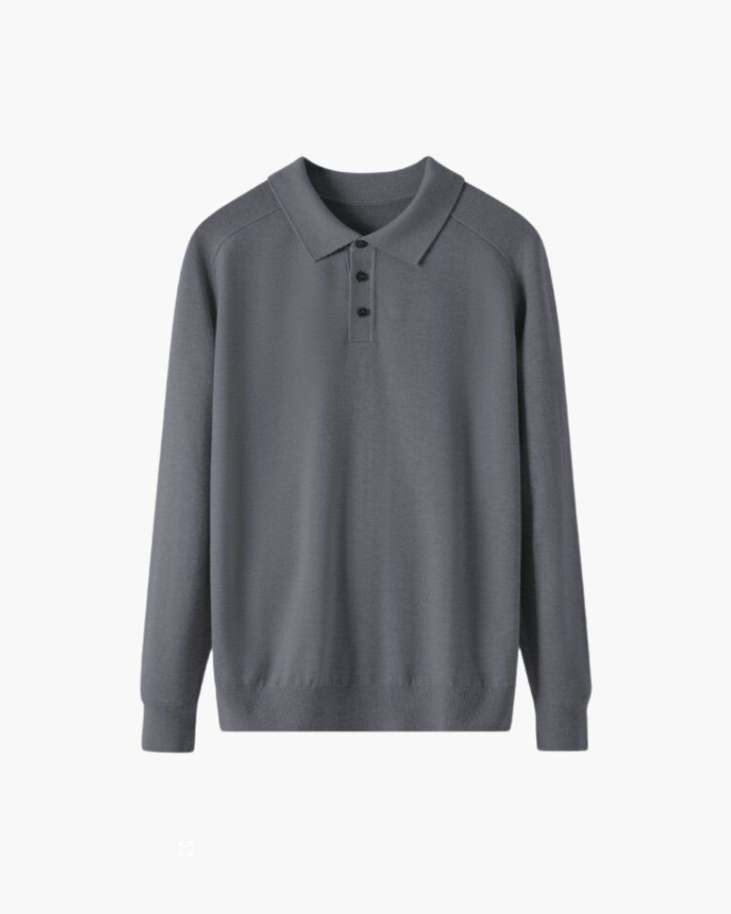 Long sleeve Polo Wool
