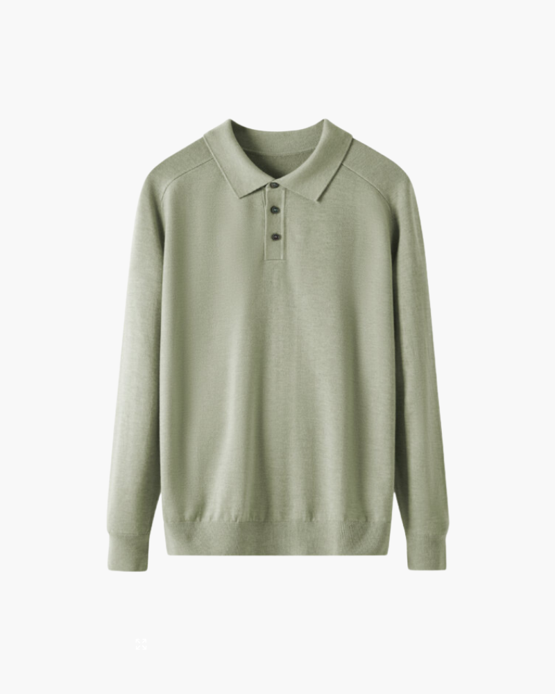 Long sleeve Polo Wool
