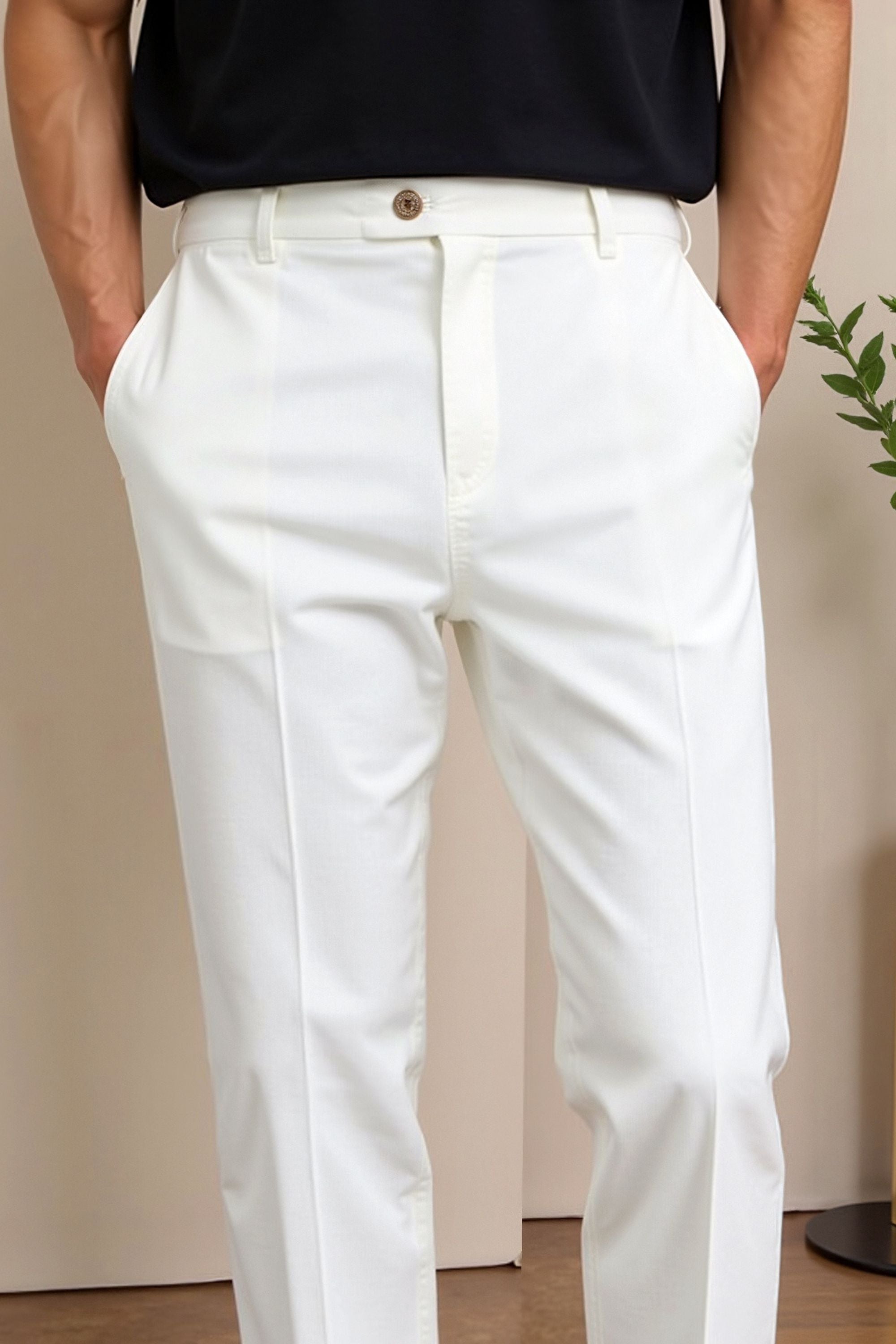 Regular Fit Chino Ankle Pants