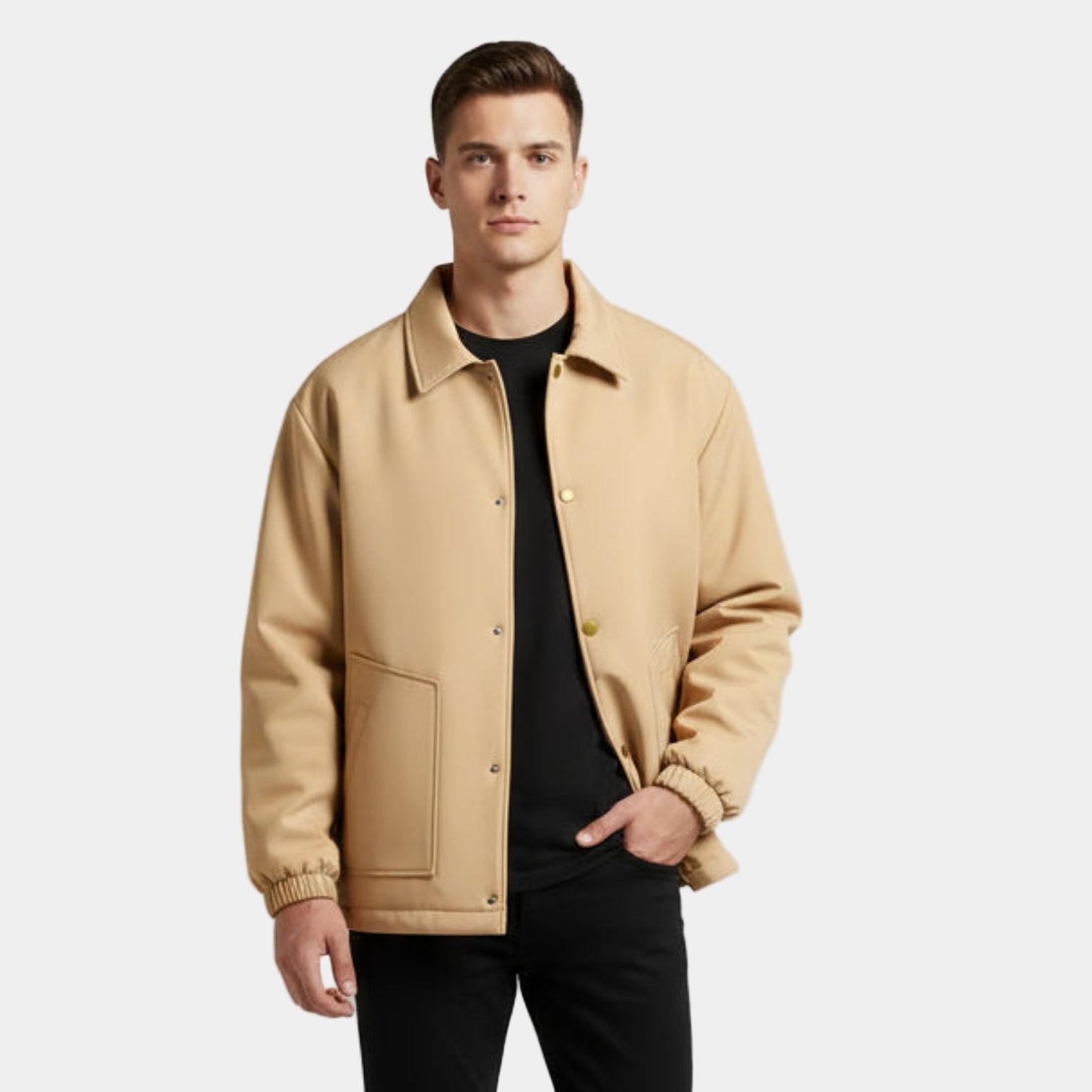 Men's Fleece Lined Harrington Jacket
