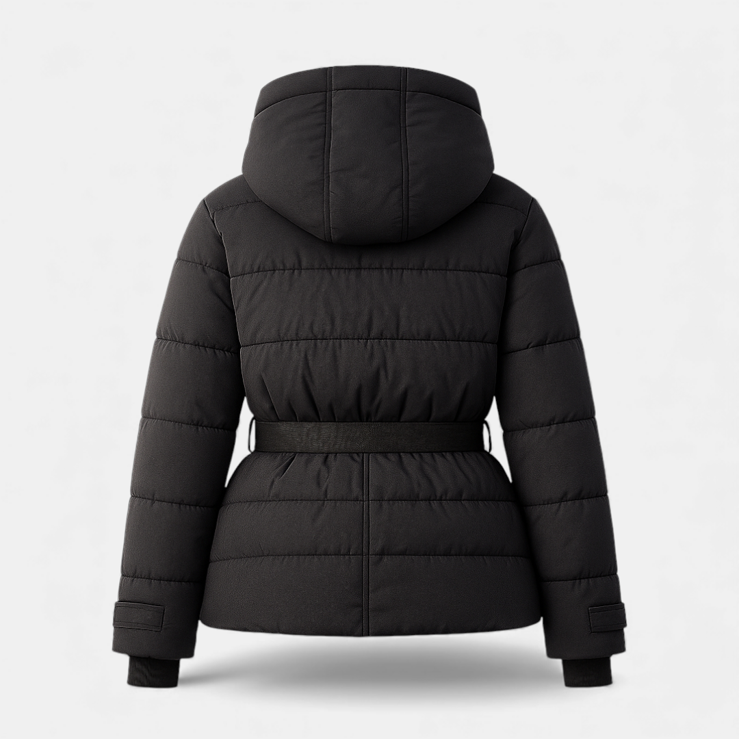Belted Quilted Puffer Jacket