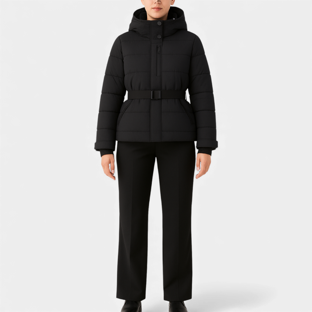 Belted Quilted Puffer Jacket