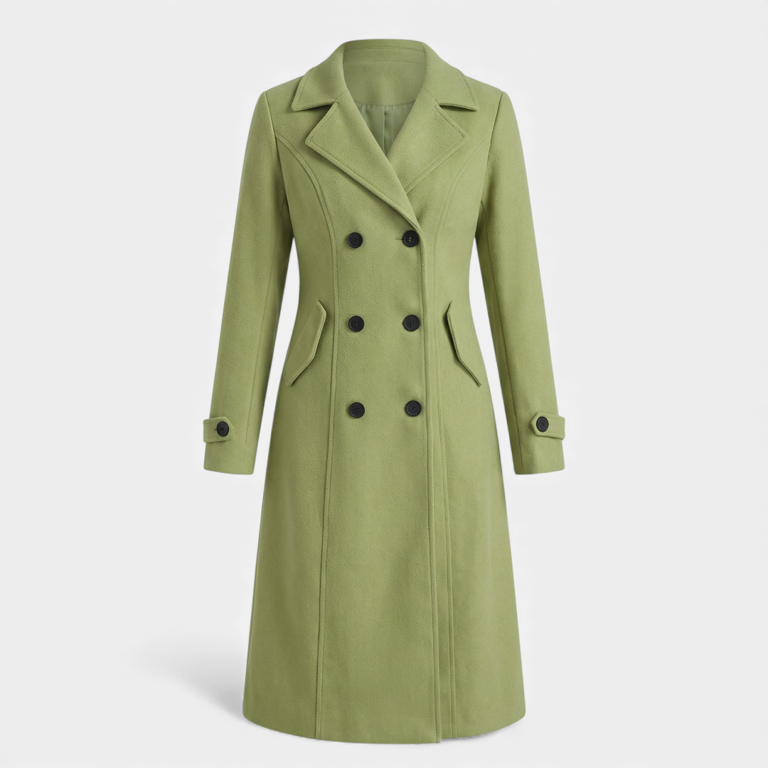 Elegant Outerwear Double-Breasted Trench For Women