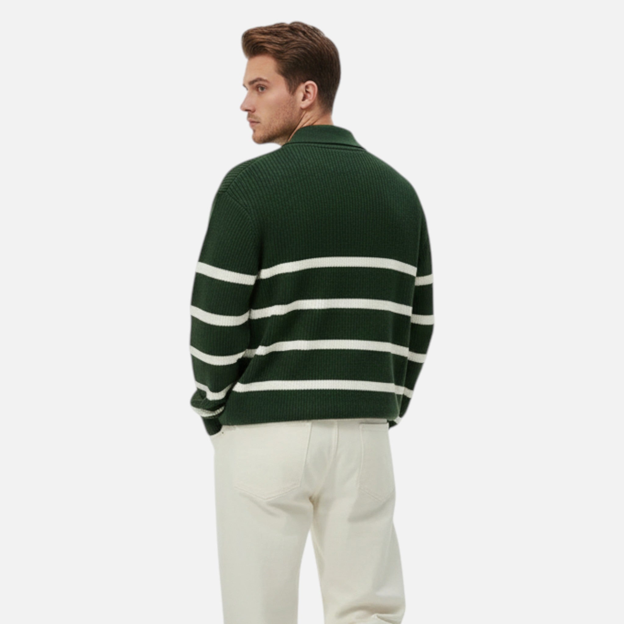 Men’s Striped Knitwear – Heritage Casual Elegance