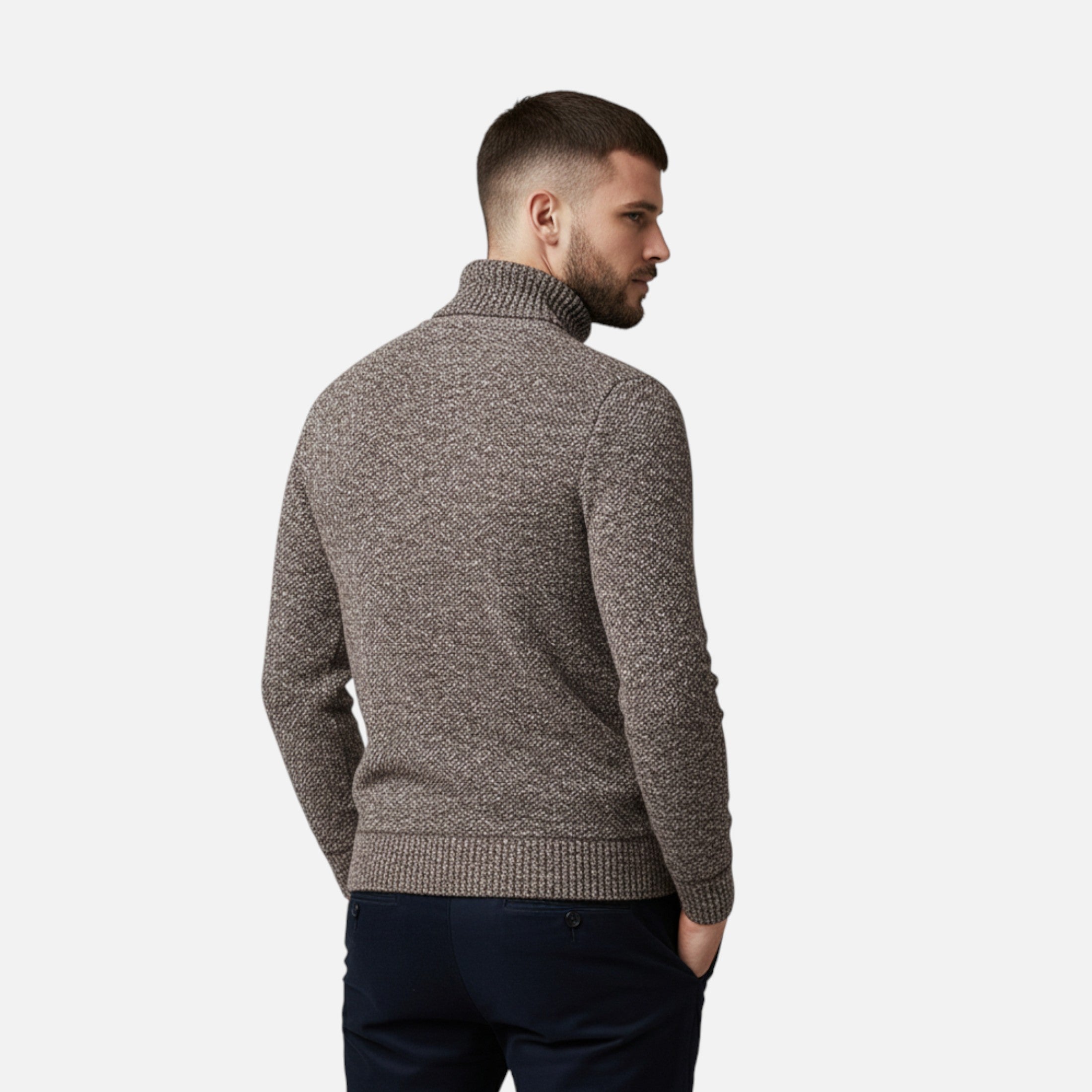 Knitted Turtleneck Sweater – Thick Winter Warmth