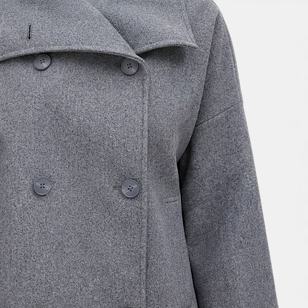 pea coat – double breasted front
