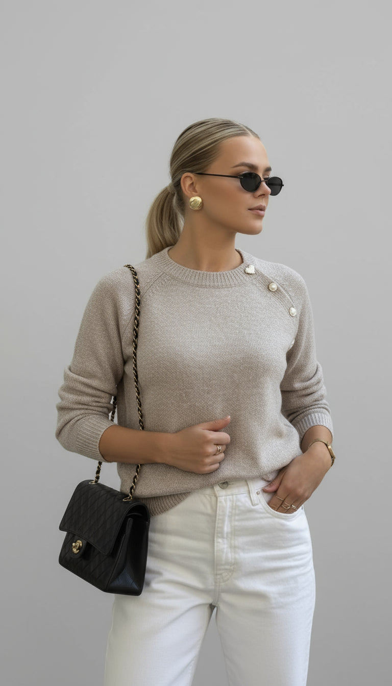 RIbbed knit sweater