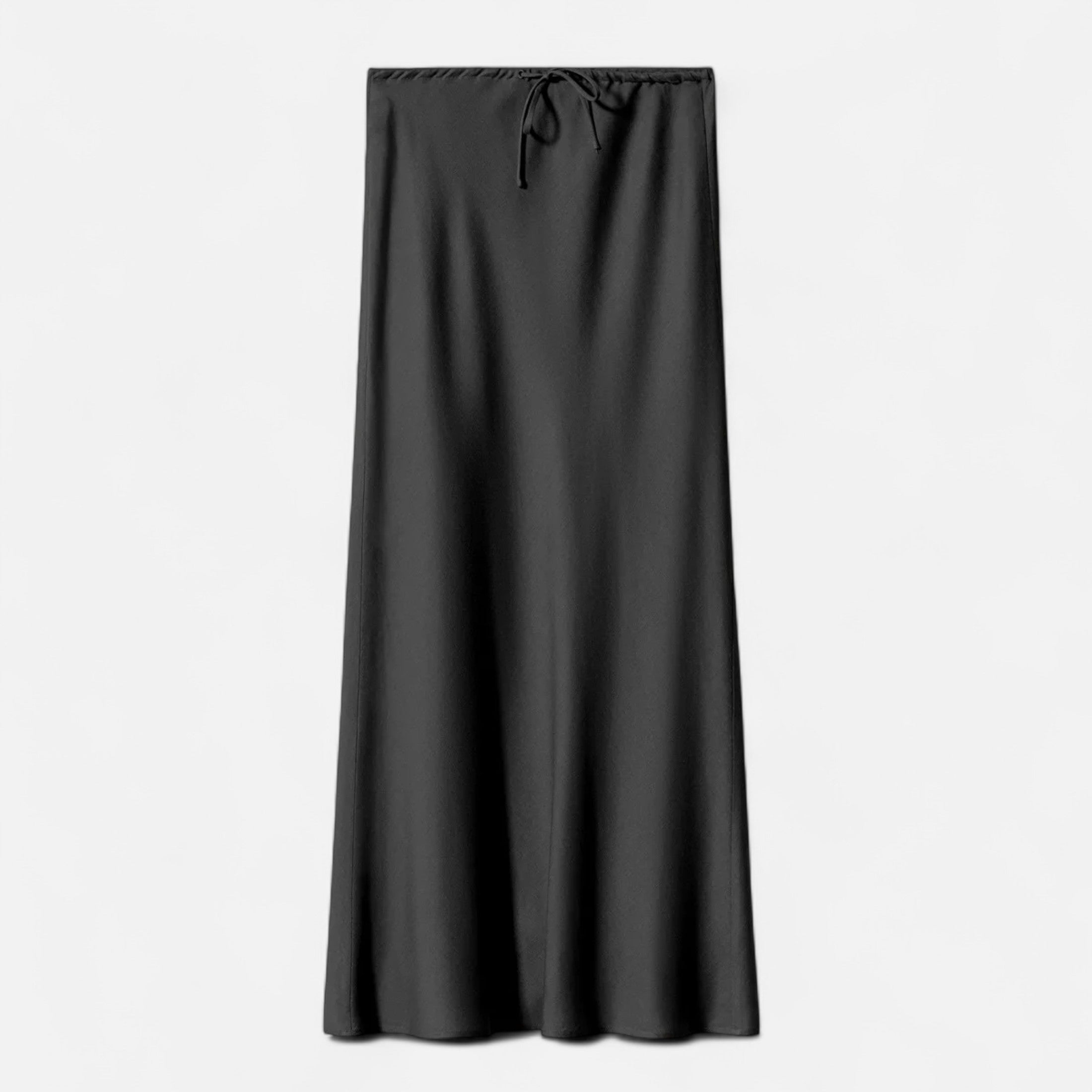 Women's Elegant High-Waist Satin Skirt