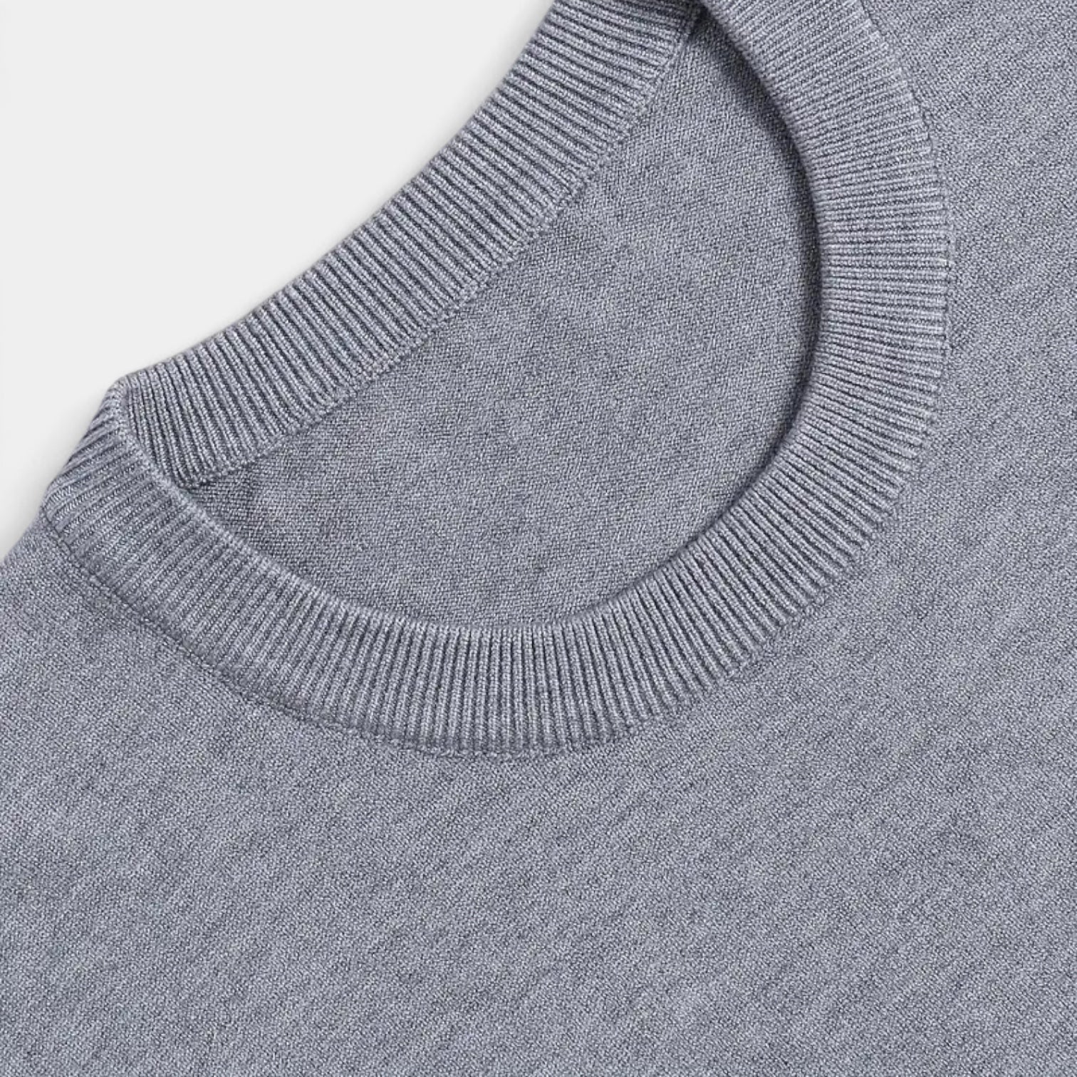 Men's Cotton Crew-Neck Sweater – Lightweight Fine-Knit Jumper