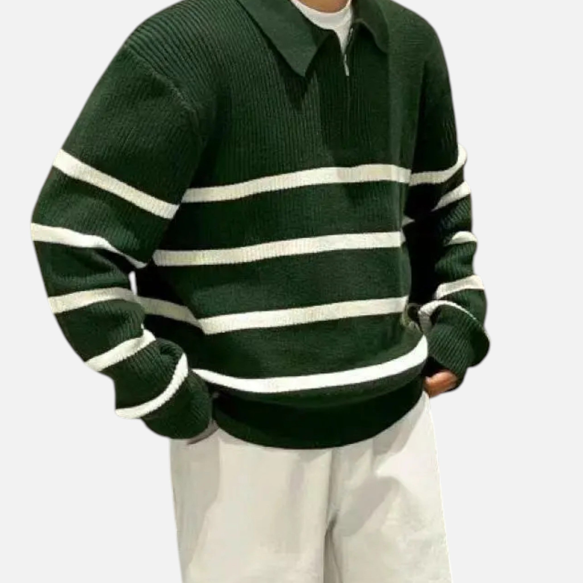 Men’s Striped Knitwear – Heritage Casual Elegance
