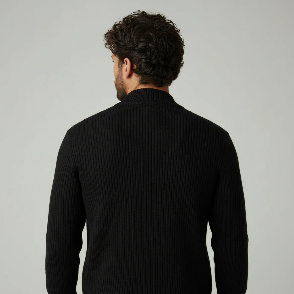 Tailored Fit Long Sleeve Jacket Black