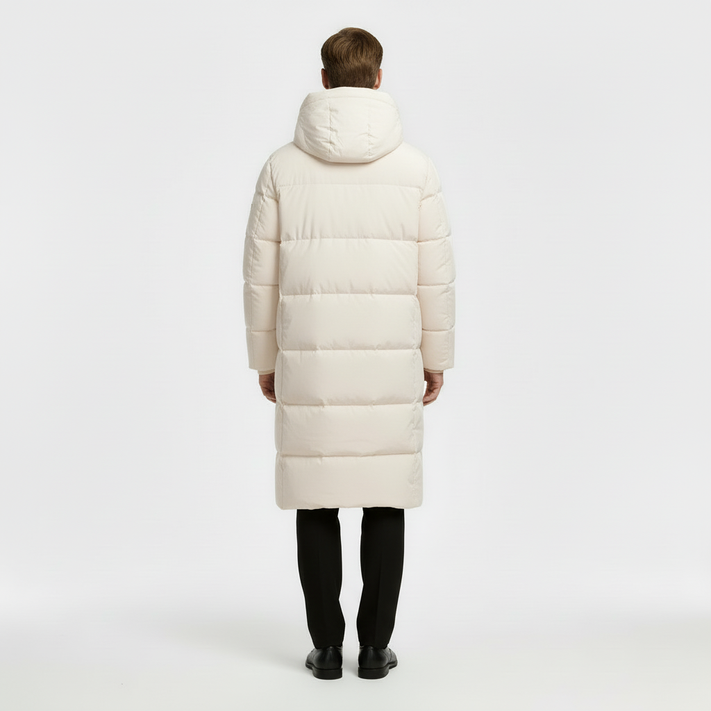 Men's Long Puffer Coat - Winter Jacket Parka
