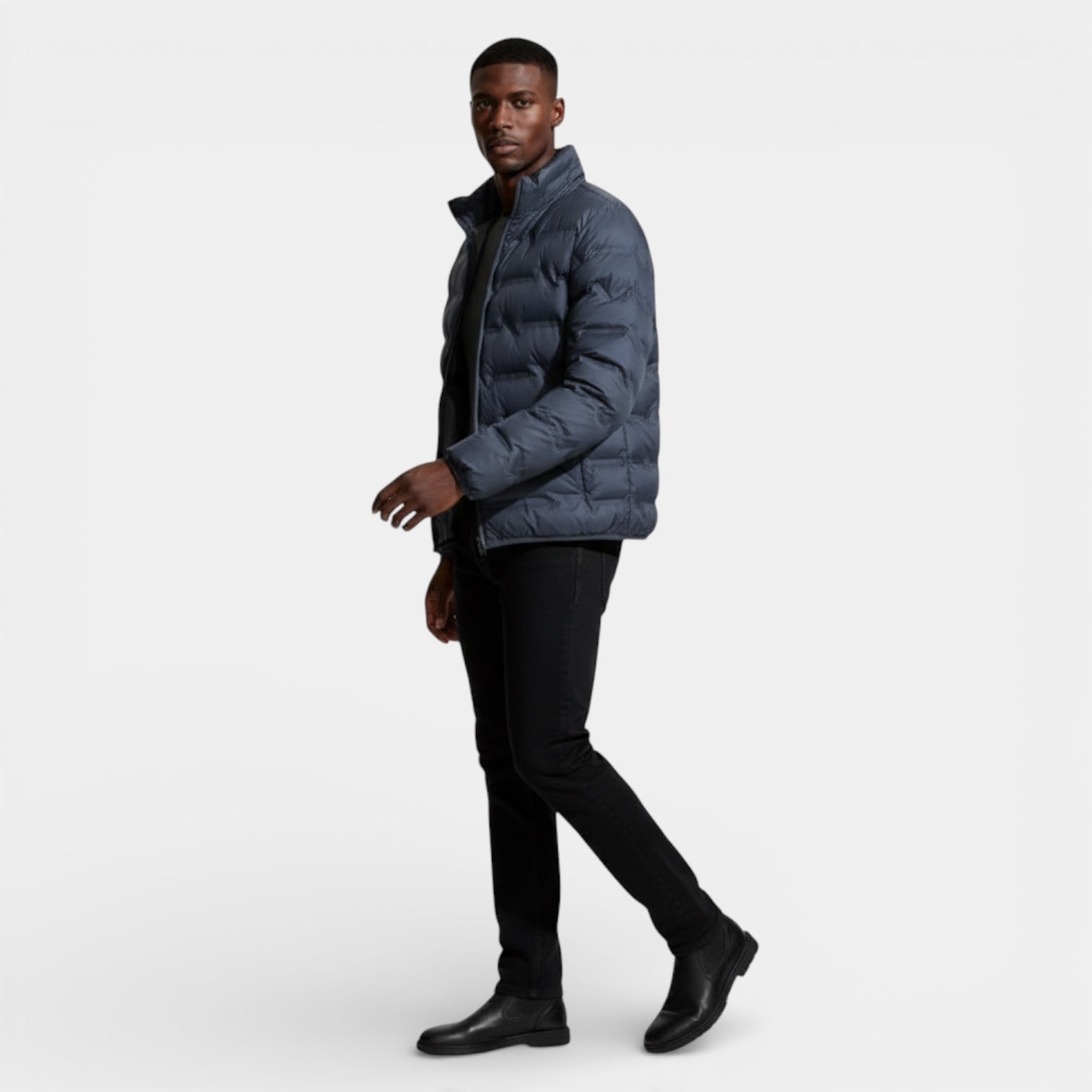 Men’s Lightweight Quilted Puffer Jacket – Insulated
