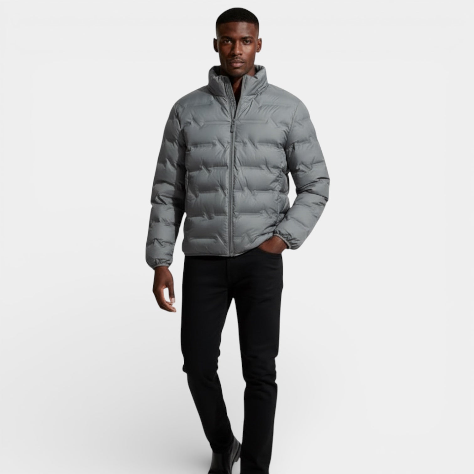 Men’s Lightweight Quilted Puffer Jacket – Insulated