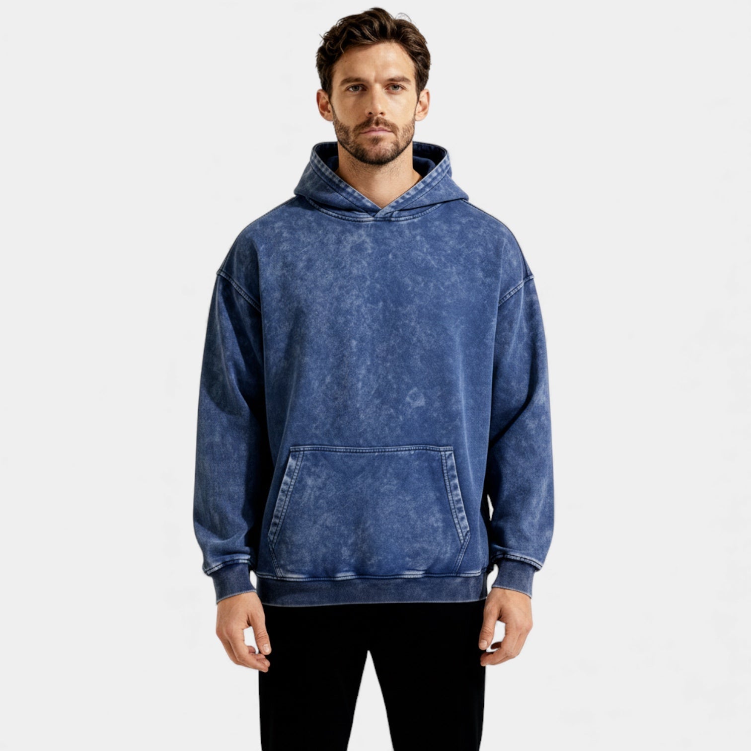 Men's Washed Hoodie – Vintage Finish, Relaxed Fit