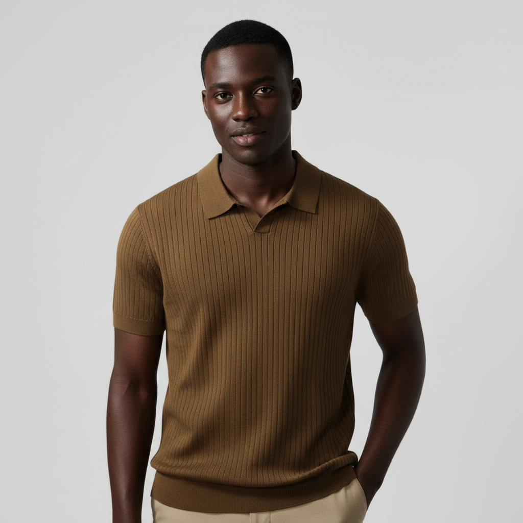 Men’s Knitted Polo Shirt