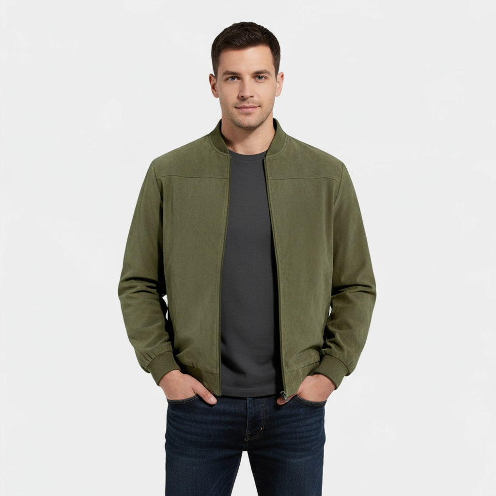 Men’s Faux Bomber Jacket