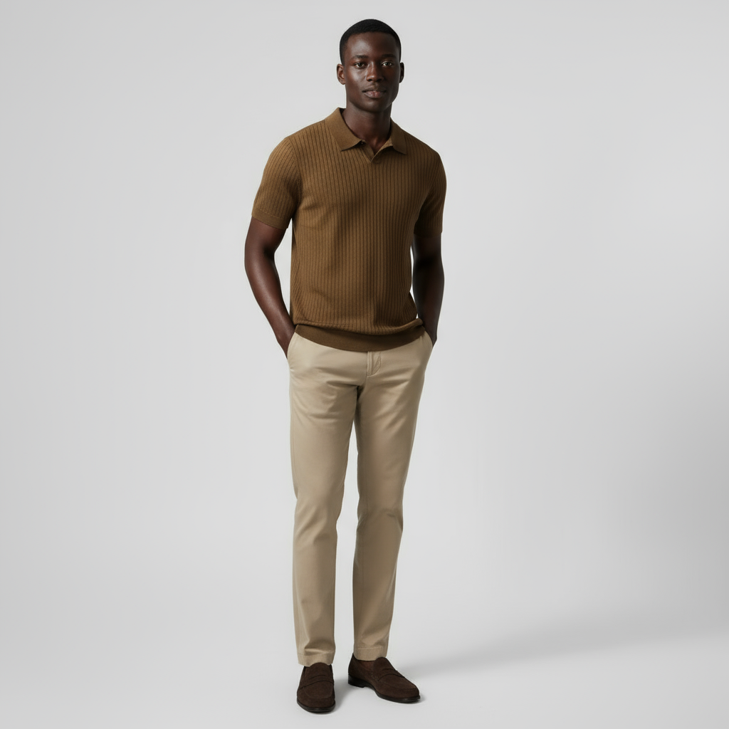 Men’s Knitted Polo Shirt