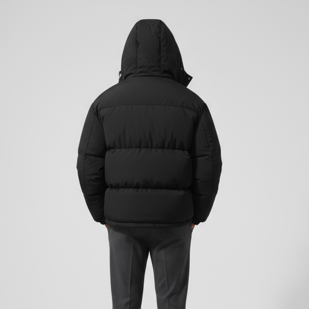 Men’s Down Puffer Winter Jacket – Waterproof Windproof
