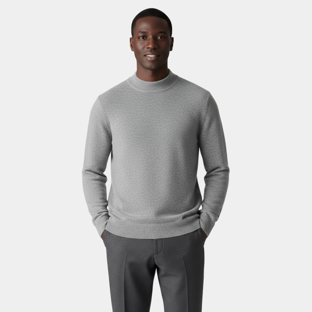 Merino Half-High Mock Neck Knit