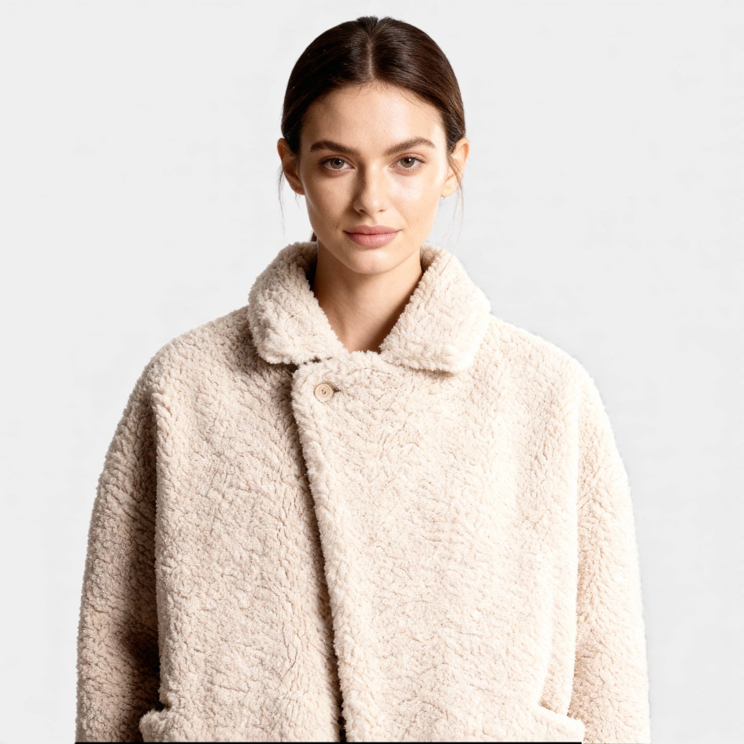 Women's Soft Plush Faux Fur Sherpa Jacket