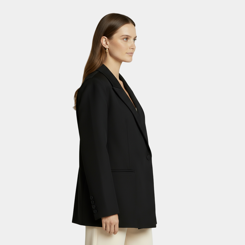 Women’s Wool-Blend Blazer - Single Buttoned