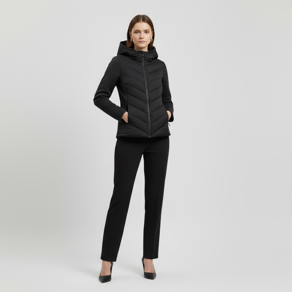 Quilted Windbreaker Jacket