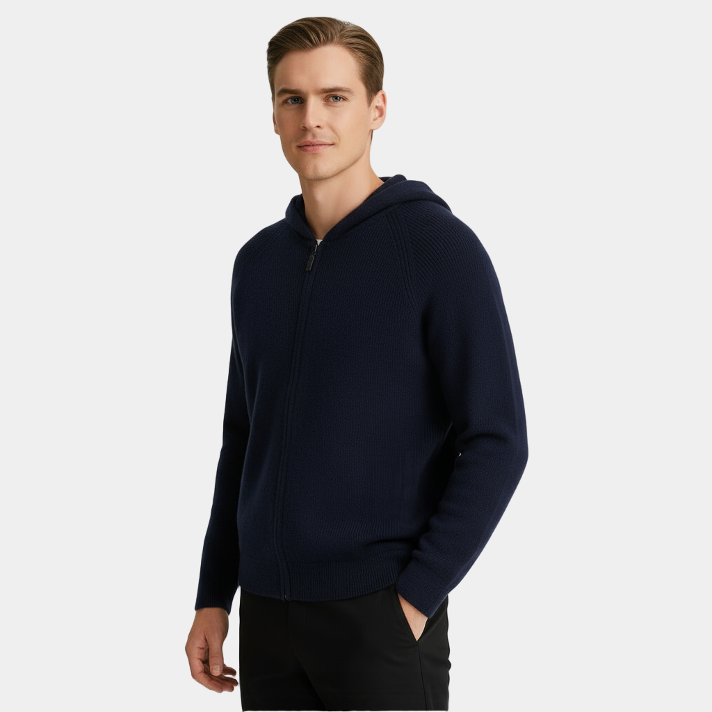 Men's Classic Cashmere Zip Cardigan