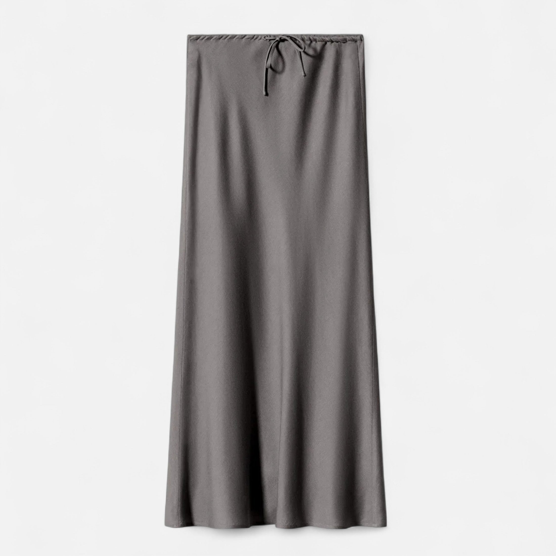 Women's Elegant High-Waist Satin Skirt