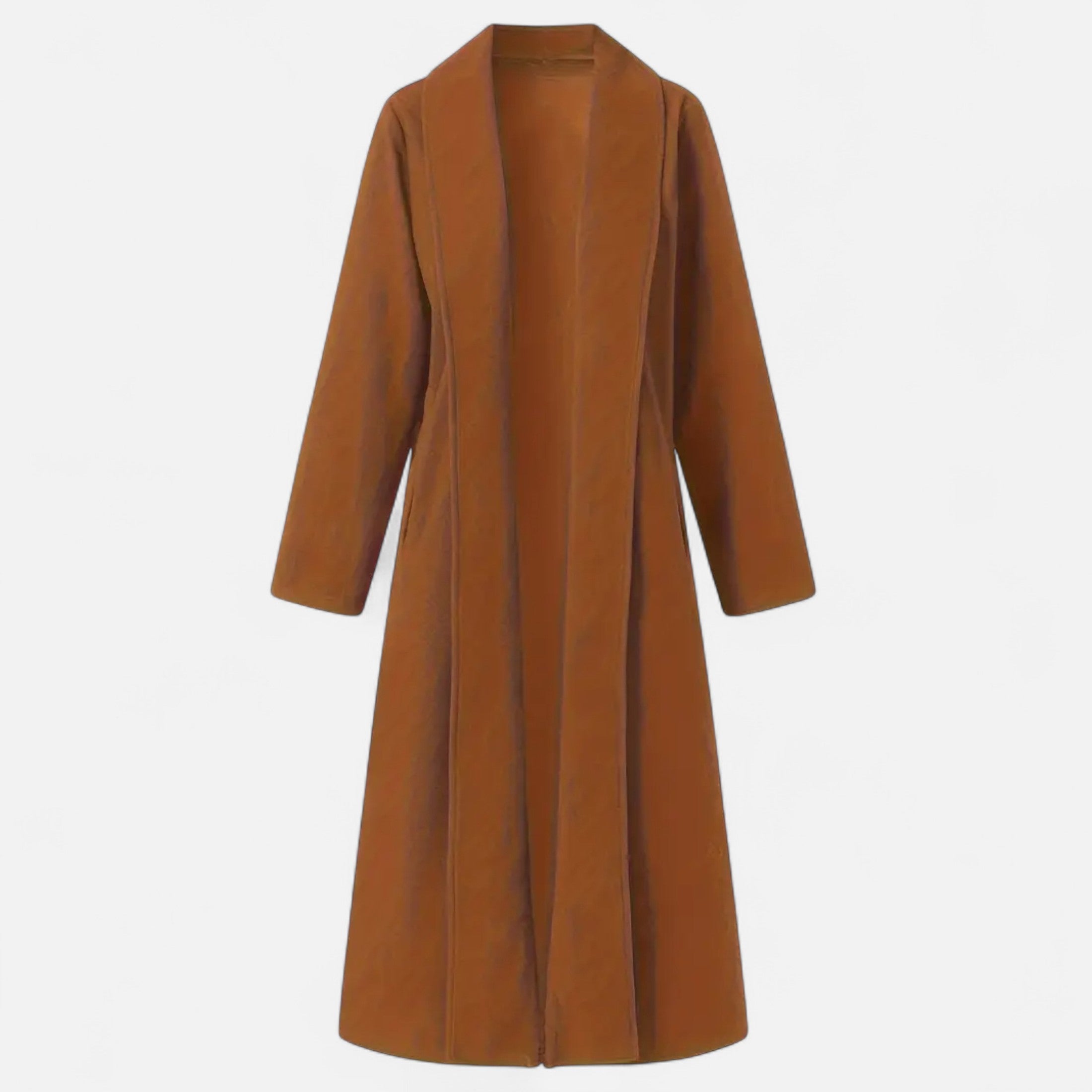 Long Plus-Size Trench Coat
