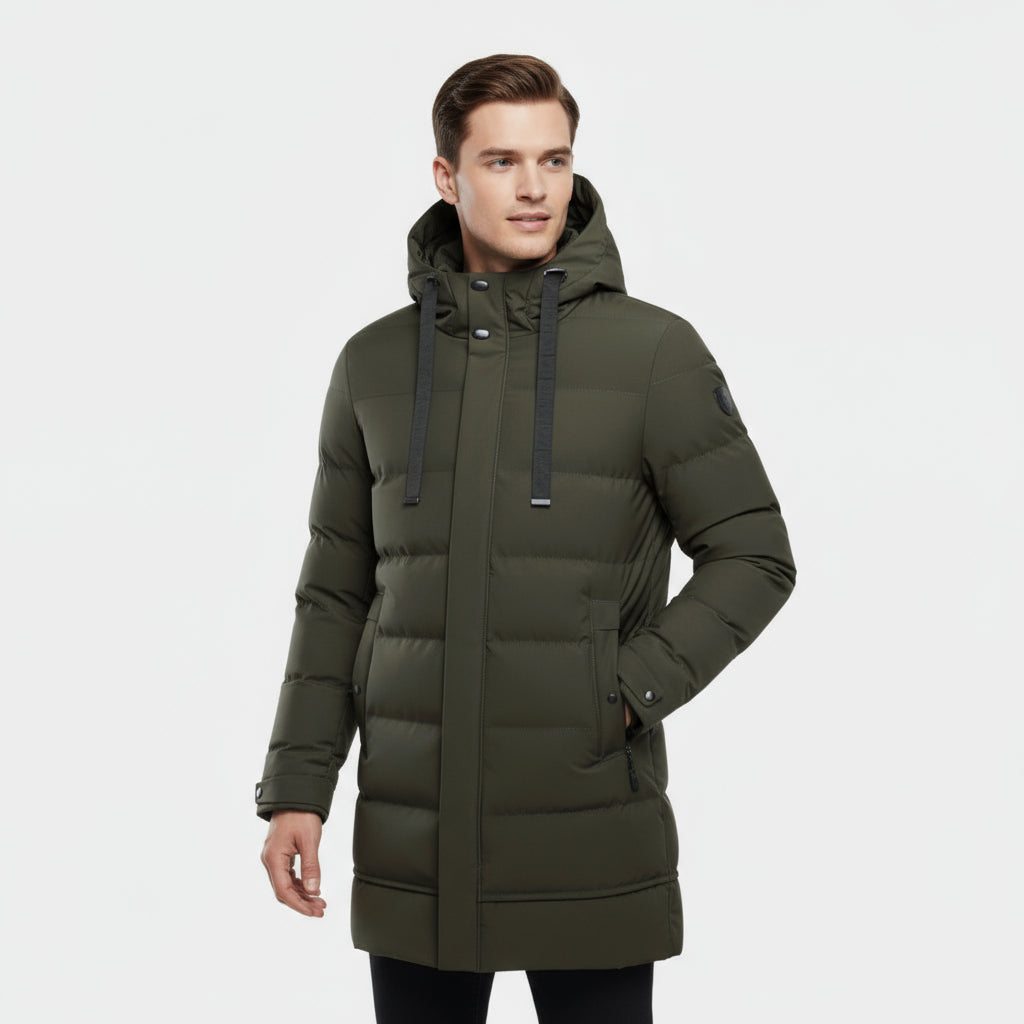 Men’s Long Puffer Coat - Winter Parka