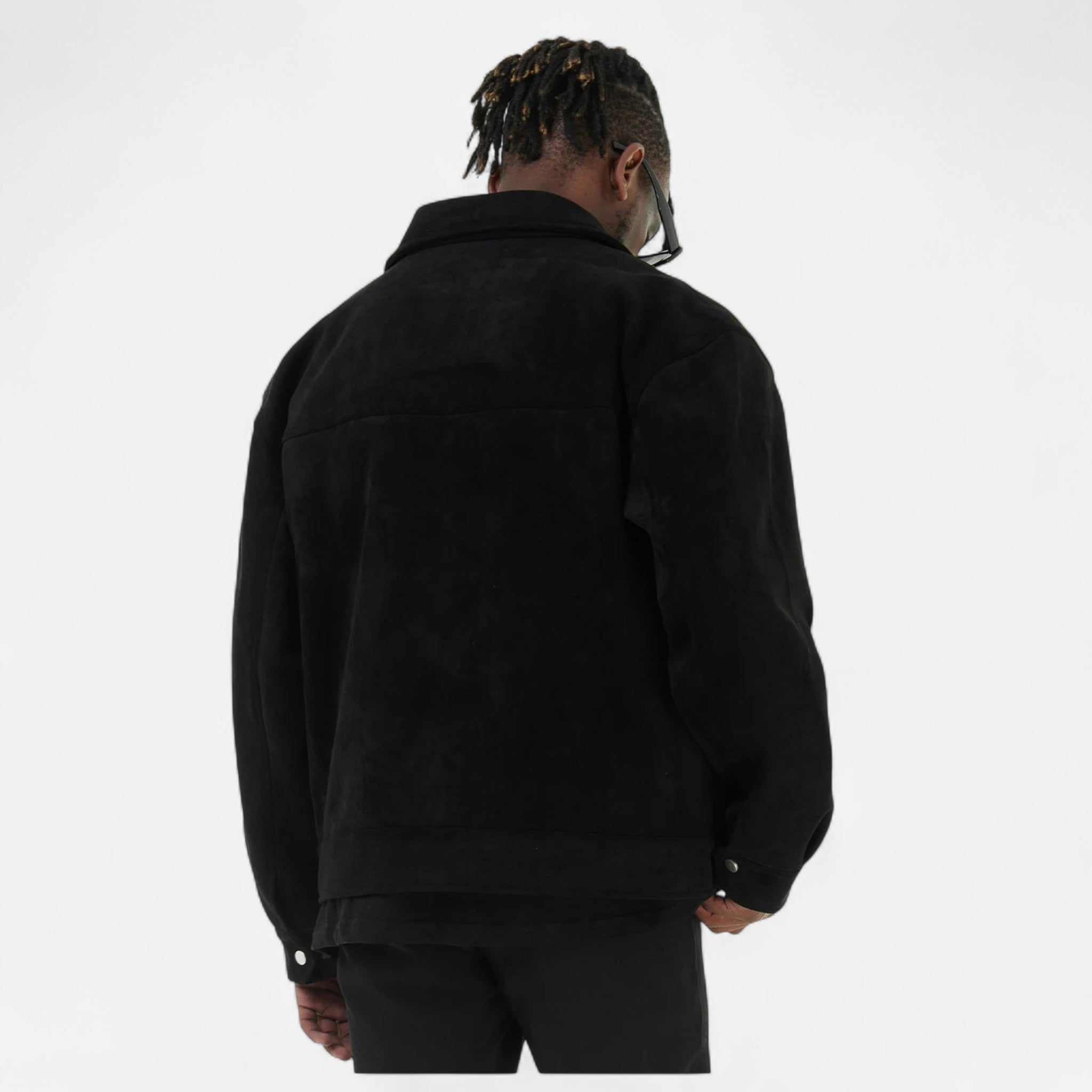 Men’s Loose-Fit Suede Jacket