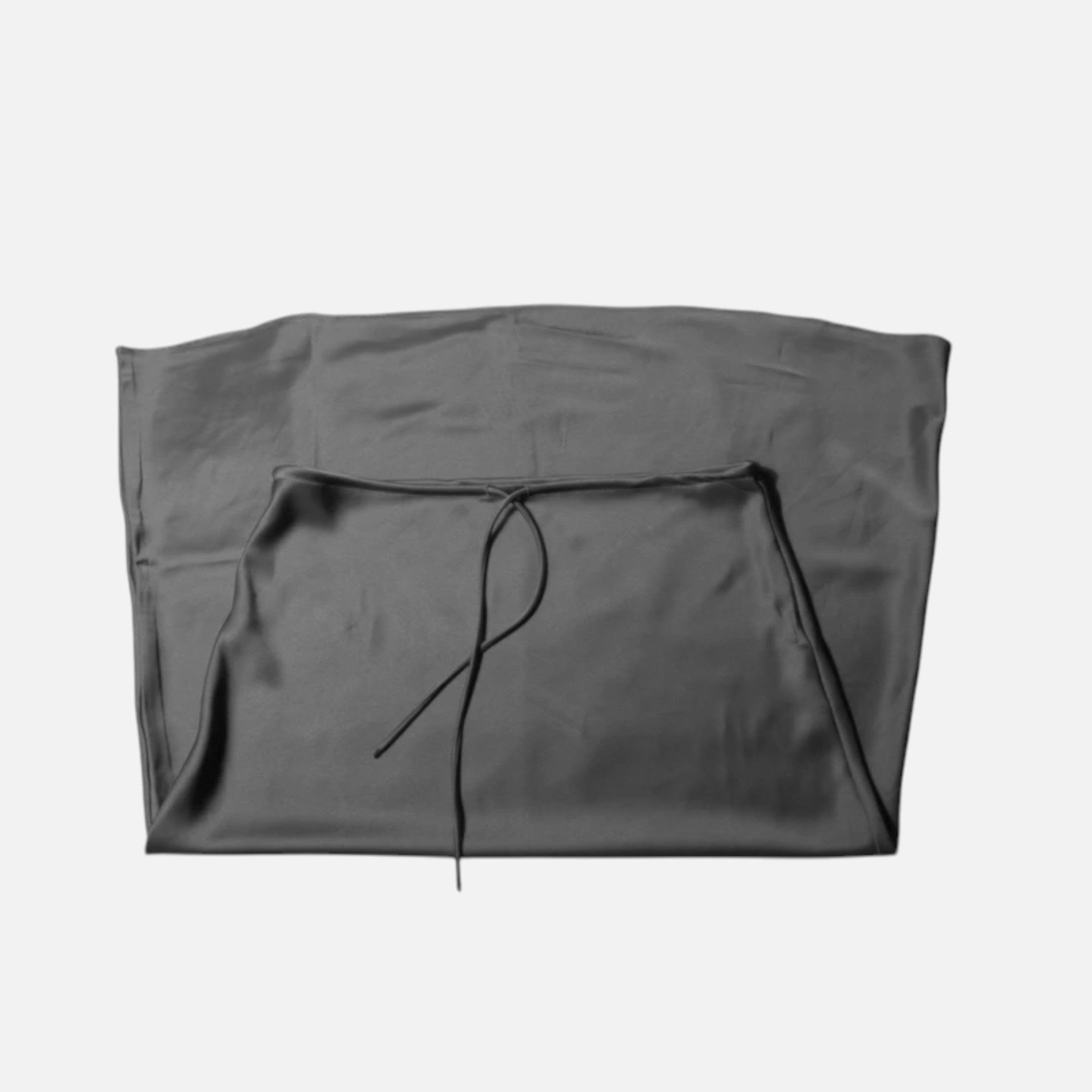 Women's Elegant High-Waist Satin Skirt