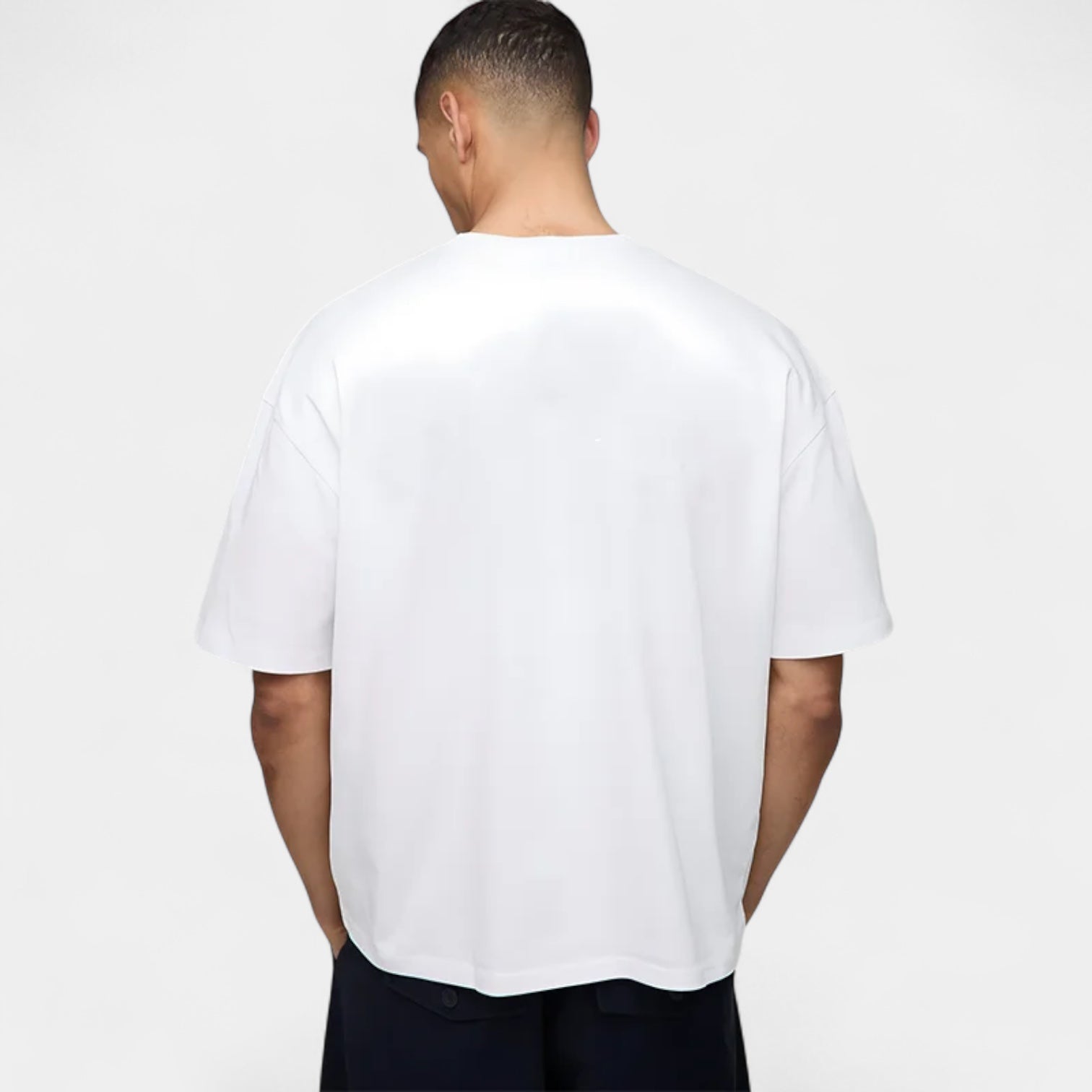 Oversized Short-Sleeve Jersey Shirt