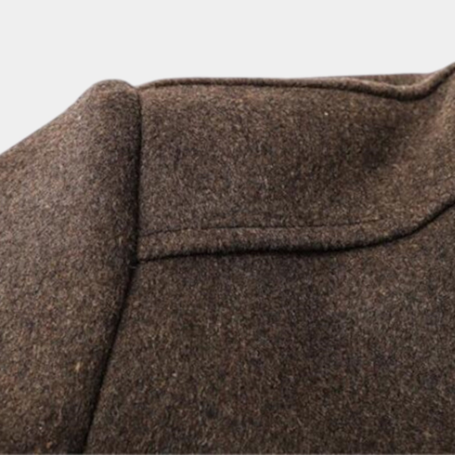 Men’s Wool-Blend Stand-Collar Coat - Removable Padded Vest