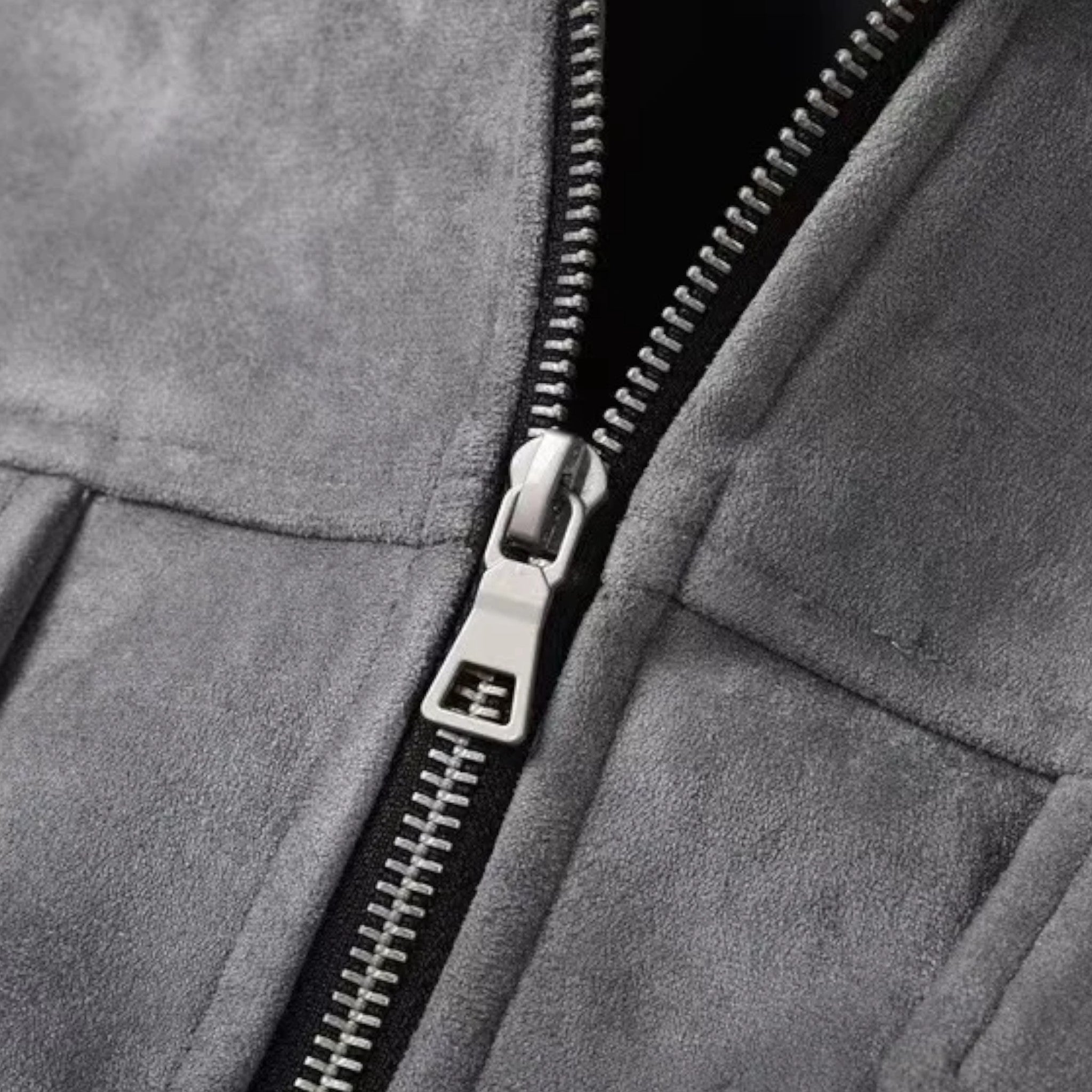 Men’s Loose-Fit Suede Jacket