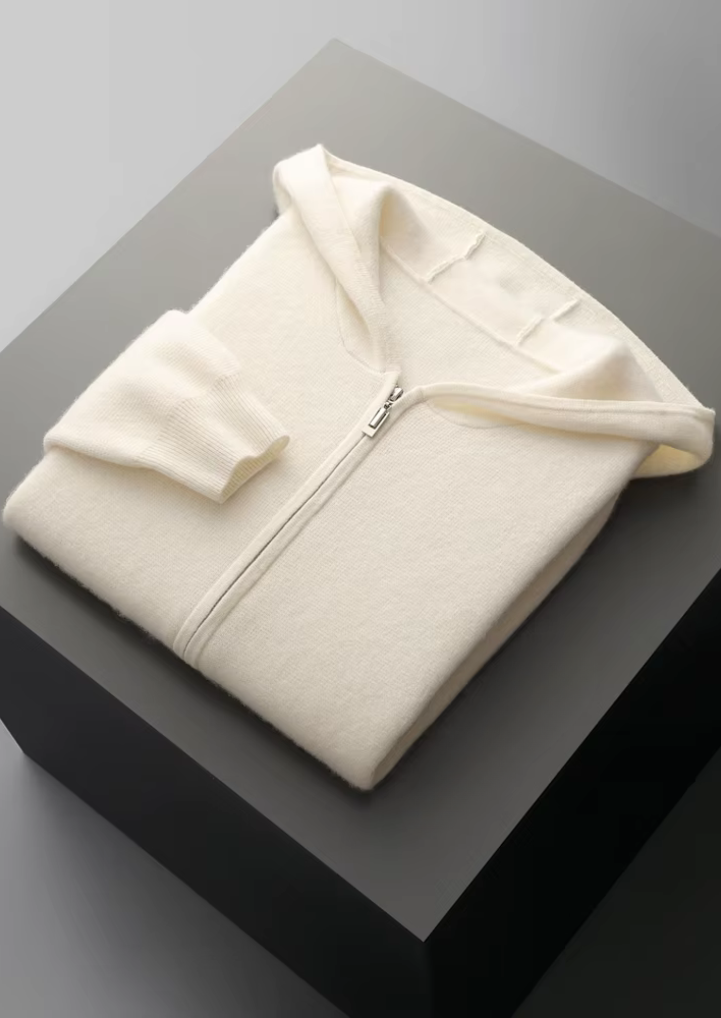 Merino Wool Zip Cardigan