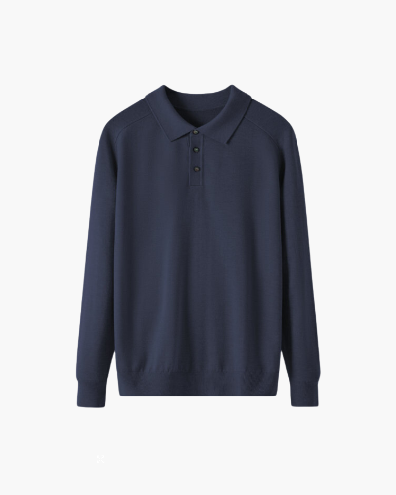 Long sleeve Polo Wool