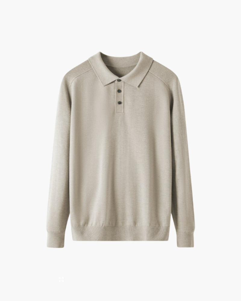 Long sleeve Polo Wool