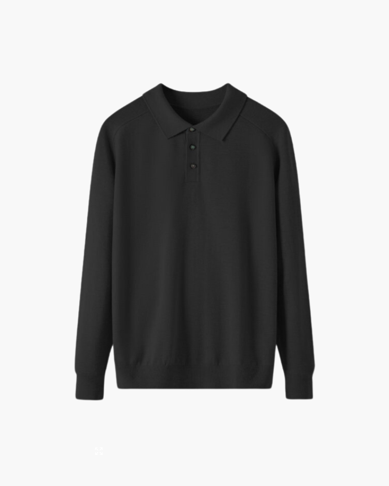 Long sleeve Polo Wool