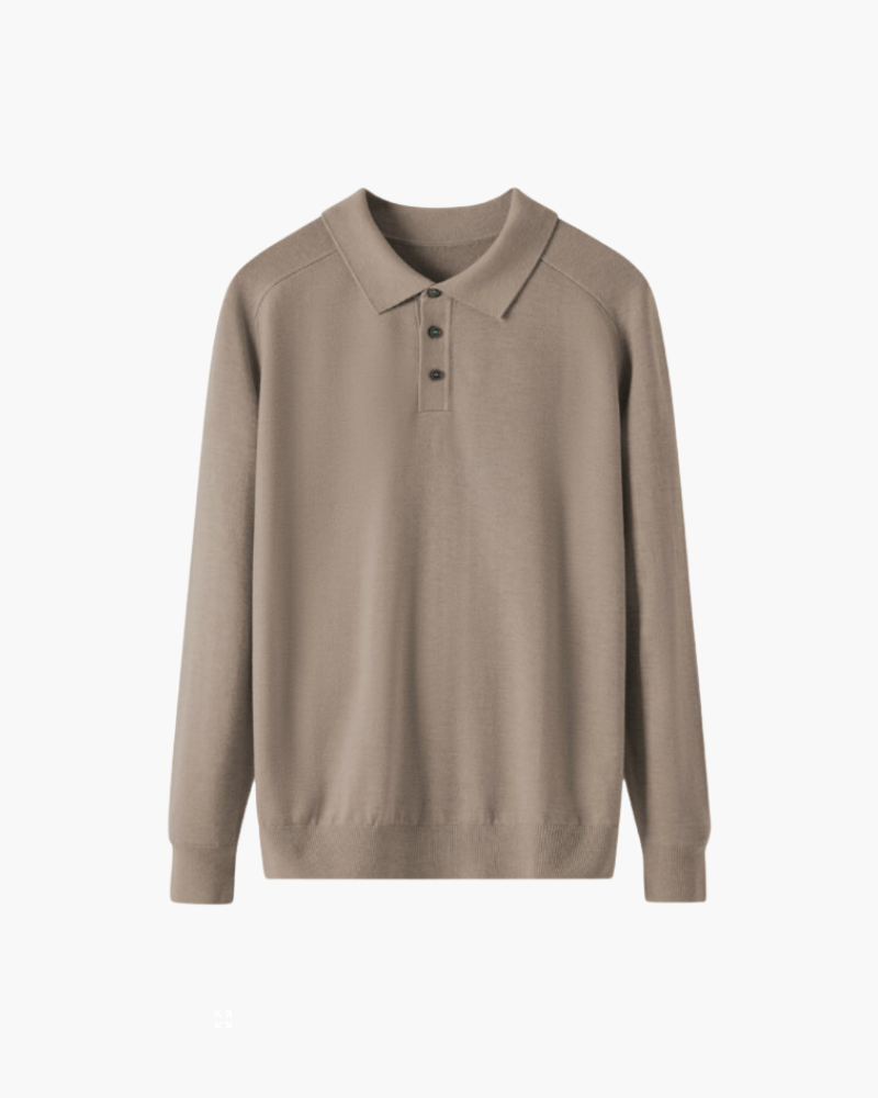 Long sleeve Polo Wool