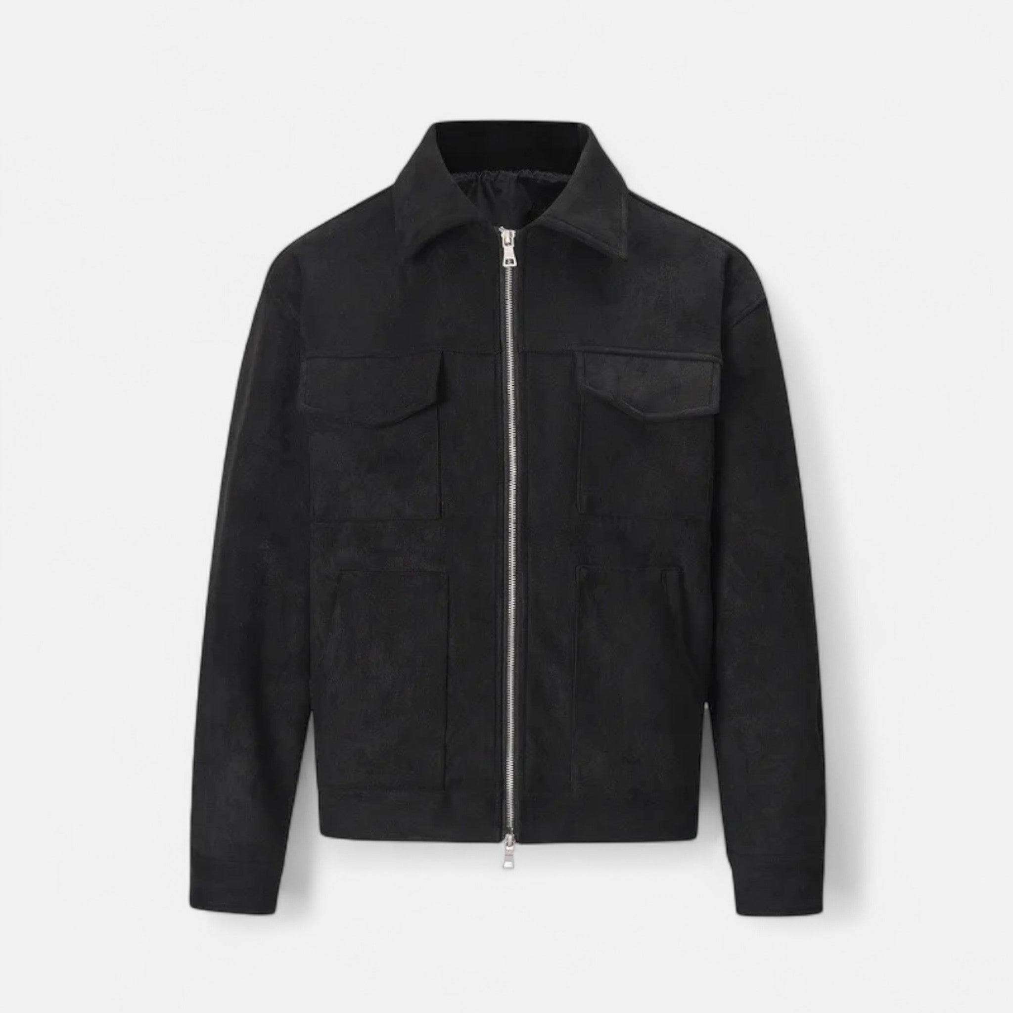 Men’s Loose-Fit Suede Jacket