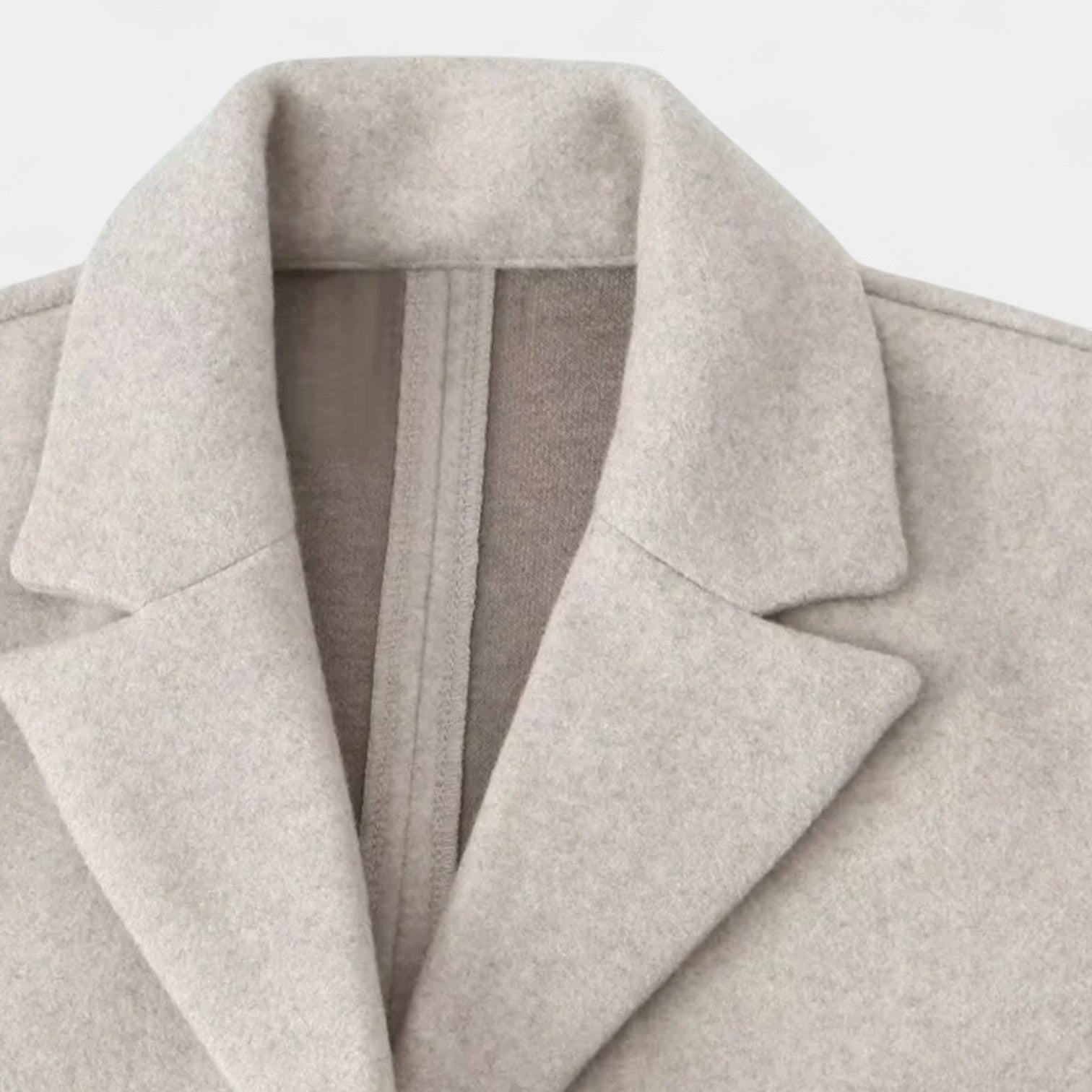 Women's Classy Wool One Piece Trench Coat