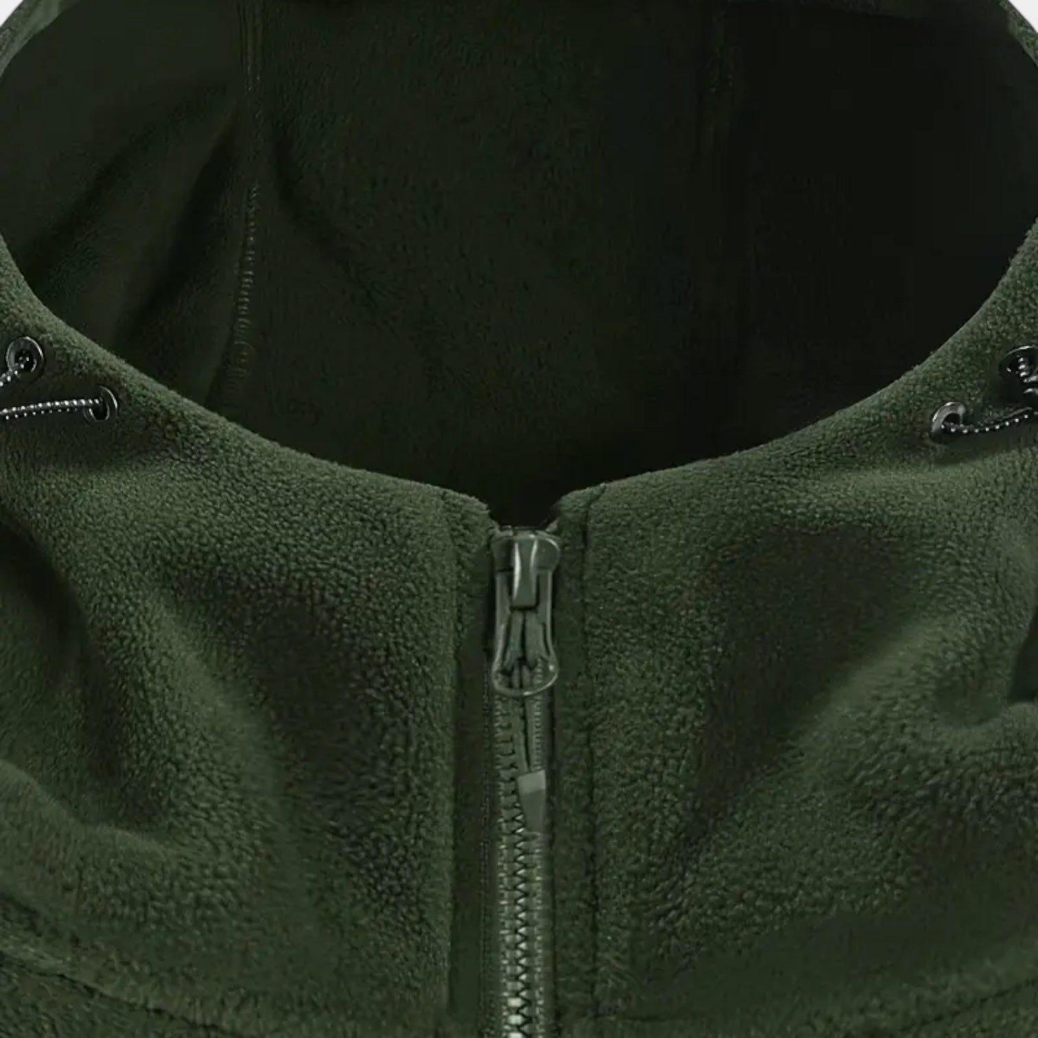 Men's Windproof Fleece Zip-Up Hoodie