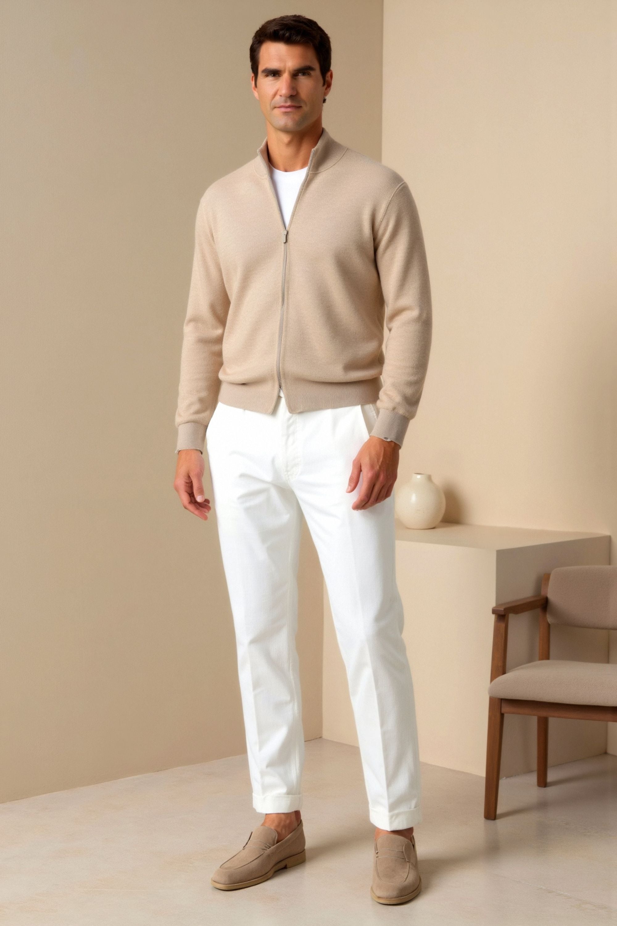 Regular Fit Chino Ankle Pants