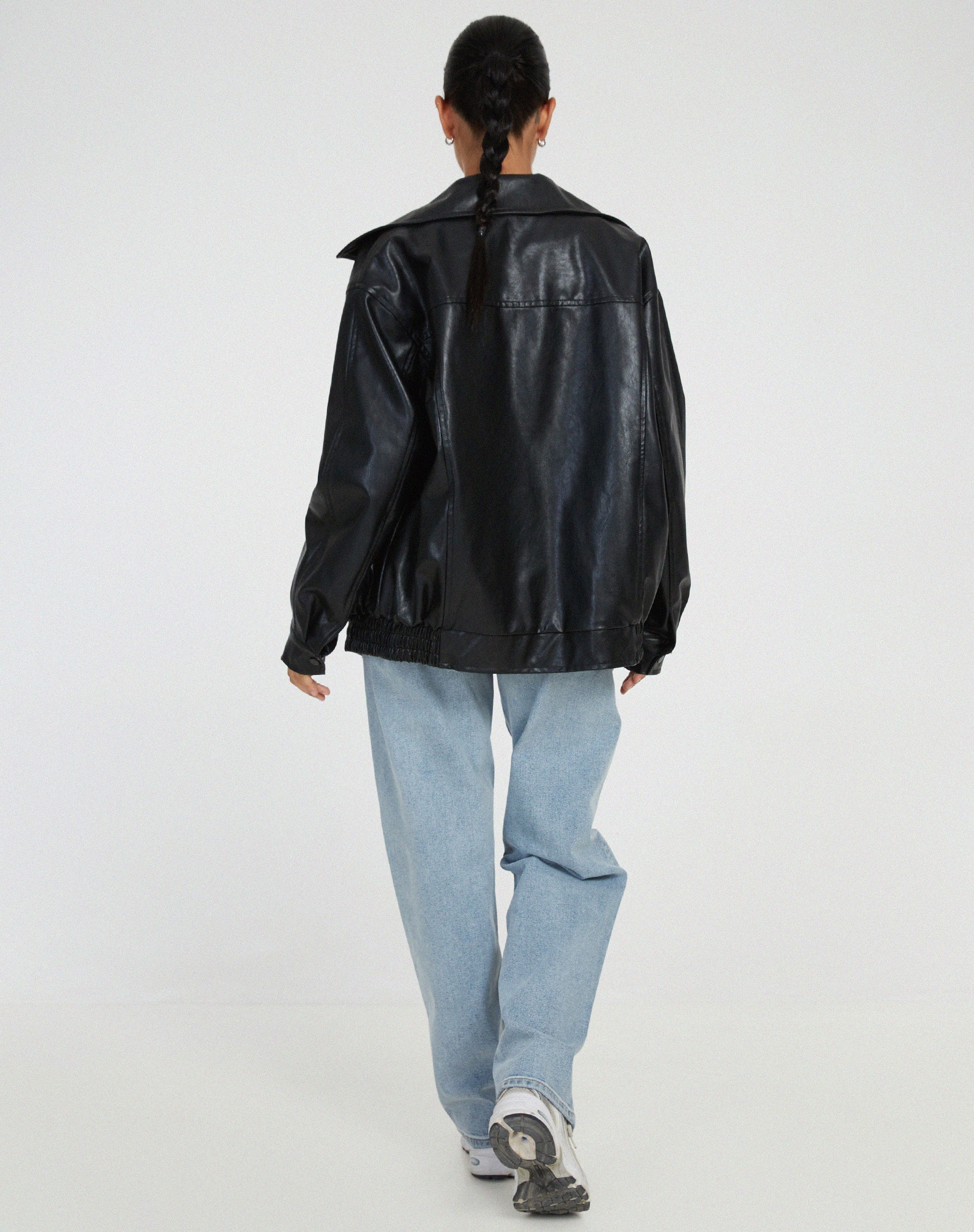 Blouson Similicuir Vintage Oversize Urbain