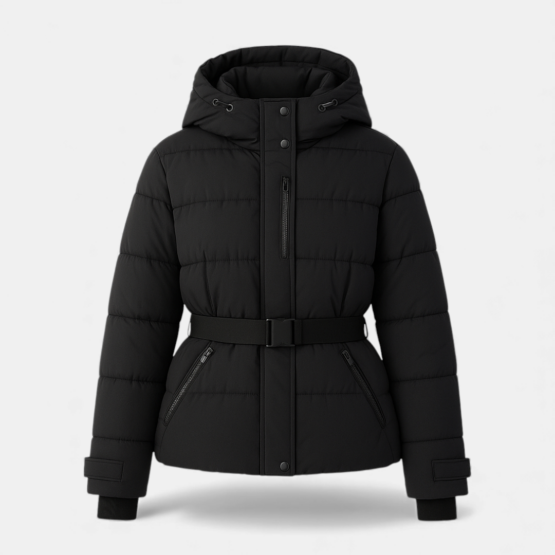 Belted Quilted Puffer Jacket