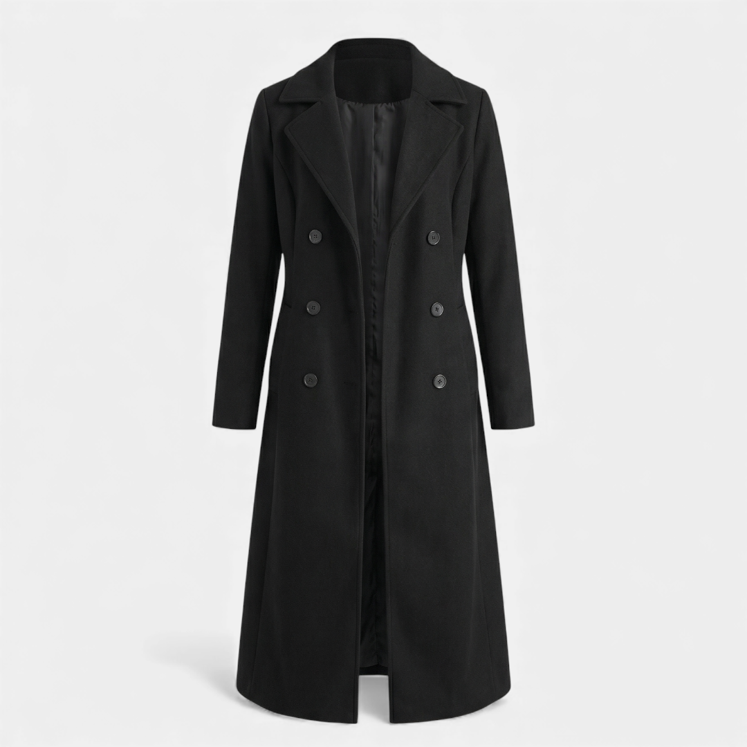 Elegant Outerwear Double-Breasted Trench For Women