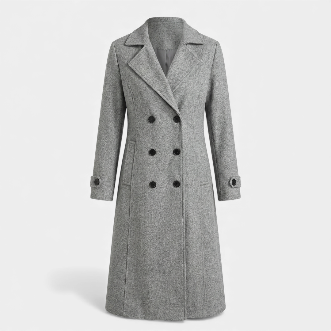 Elegant Outerwear Double-Breasted Trench For Women