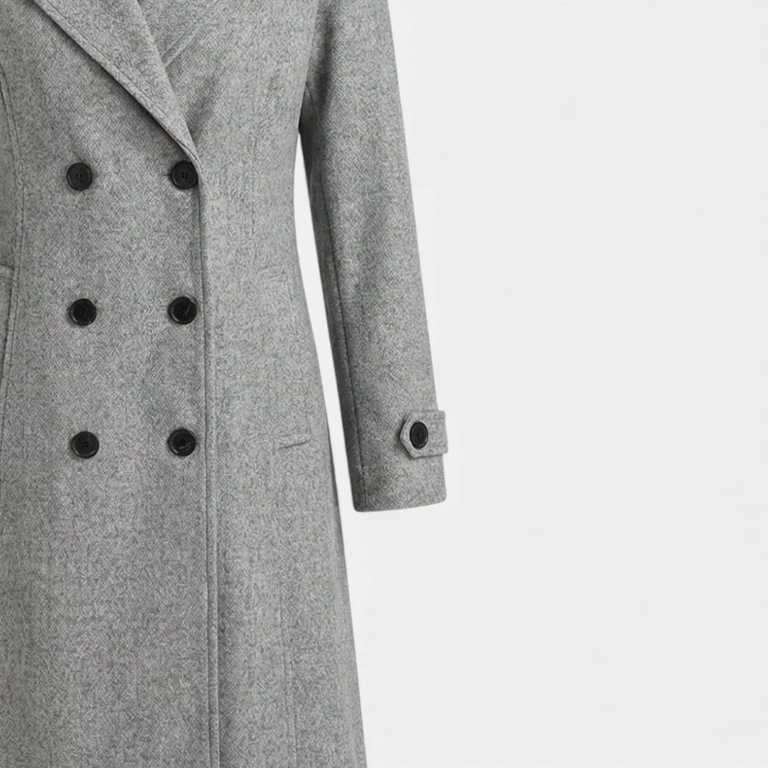 Elegant Outerwear Double-Breasted Trench For Women